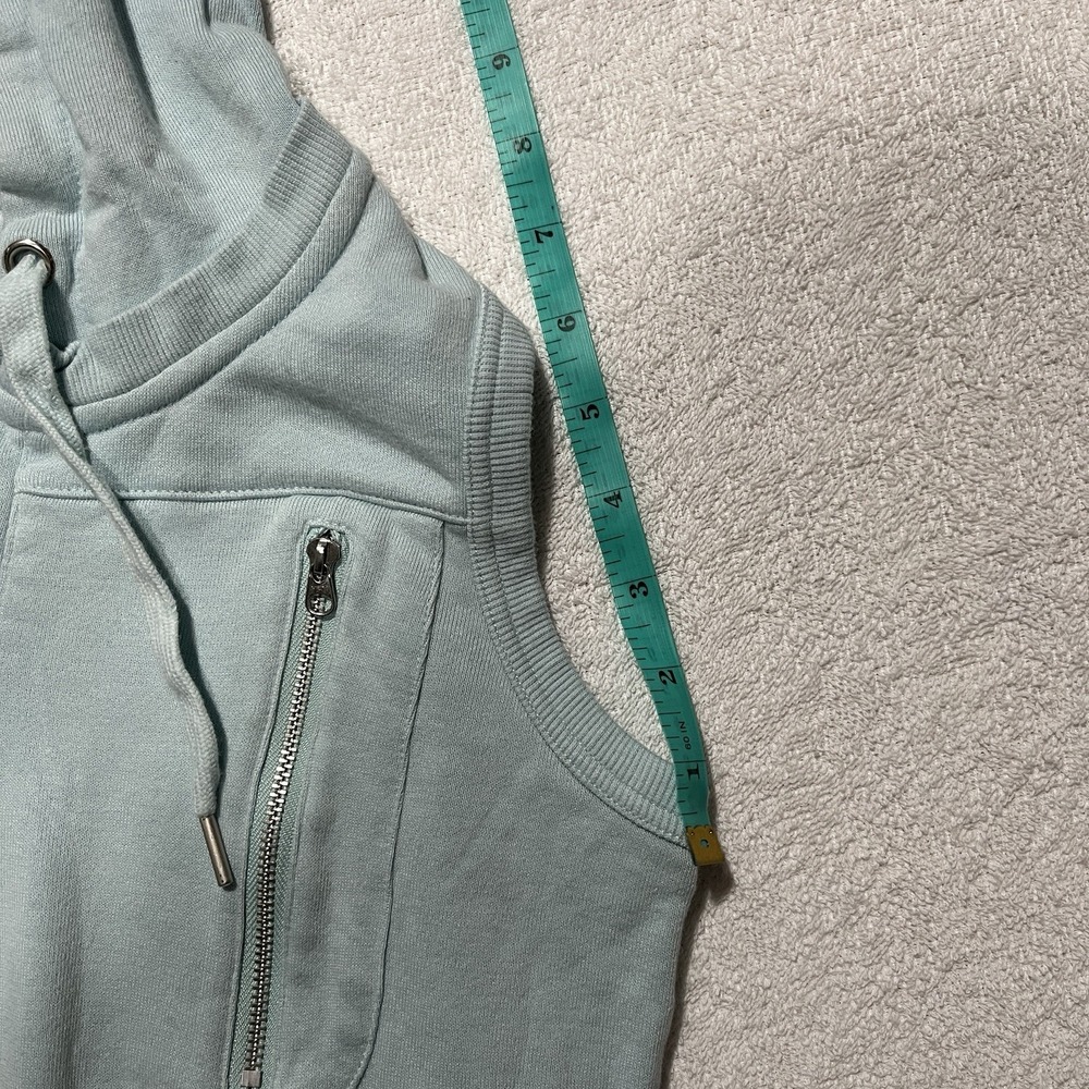 GOOD CONDITION!! Soundgirl Tank Top Hoodie Sleeve-less Light Blue Size: M - Picture 4 of 8